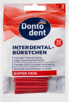 Щетки межзубные красные 0,4 мм ISO 2 32 шт. Dontodent