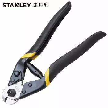Щипцы для резки троса Stanley 160 мм, щипцы для резки кабеля, щипцы для резки троса, мощные ножницы для проволочного кабеля 84-863-22