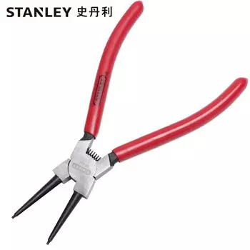 Щипцы для стопорных колец Stanley с прямым отверстием. 7-дюймовые многофункциональные пружинные плоскогубцы. Щипцы для стопорных колец 84-273-22.