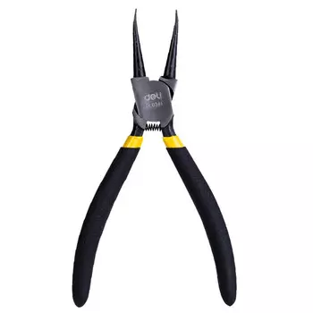 Щипцы для внутренних прямых стопорных колец Deli для щипцов для стопорных колец и щипцов для пружин вала DL0364 Щипцы для внешних изогнутых стопорных колец в японском стиле 13