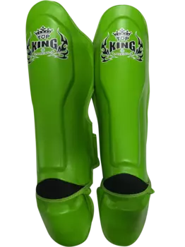 Щитки защитные Top King Pro из натуральной кожи GL, зеленый