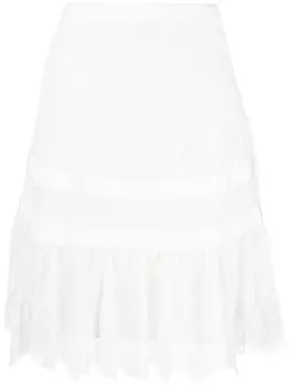 SHIATZY CHEN кружевная юбка, белый