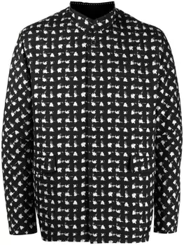 Shiatzy Chen пуховик с воротником-стойкой, черный