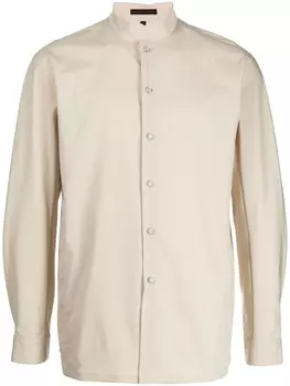 Shiatzy Chen рубашка с воротником-стойкой, коричневый