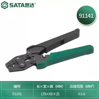 Shida 91141 мощные клещи для обжима оголенных клемм 0,5-6 мм SATA