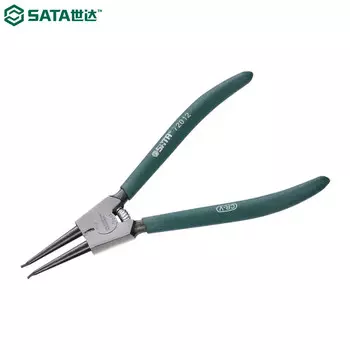 Shida Hardware Tools 7 "Пружинные плоскогубцы с внешним зажимом Зажимное кольцо Внешний зажим Пружинные плоскогубцы Прямой зажим Желтые плоскогубцы 72012 SATA