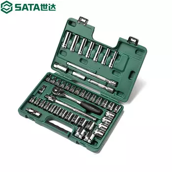 Shida SATA 09006 Набор из 46 шт., серия 12,5 мм, метрические и дюймовые головки