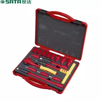 Shida SATA 09268 Набор из 16 изоляционных втулок VDE серии 10 мм