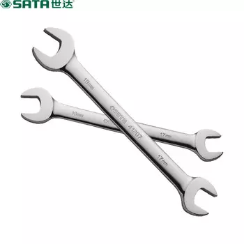 Shida SATA 41223 полностью полированный двойной рожковый ключ, ключ двойного назначения, двусторонний ключ 34*36 мм