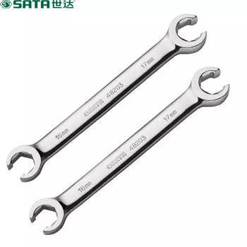 Shida SATA 48204 полностью полированный ключ для масляных трубок 10*12 мм (3 шт.)