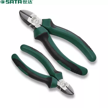 Shida SATA 70201A диагональные плоскогубцы, мини-клещи для электрика, плоскогубцы со смещением, болторез 5 дюймов