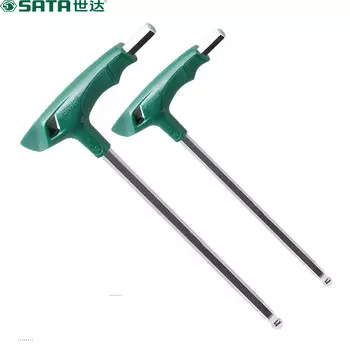 Shida SATA 83112 Шестигранный ключ с шаровой головкой T-типа Шестигранный ключ L-типа 6 мм