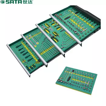 Shida SATA 95207S Универсальный ремонтный комплект из 171 предмета (подходит для тележки для инструментов 95207)