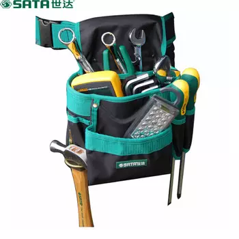 Shida SATA 95212 Комбинированная поясная сумка для инструментов на 6 сумок, 250 мм (ремень в комплект не входит)