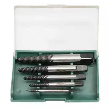 Shida SATA, набор из 5 предметов для извлечения сломанной проволоки с крупной резьбой, экстрактор винтов со сломанной головкой, ручной конусный патрон с мелкой резьбой и крупной резьбой, настройка предприятия 09704A