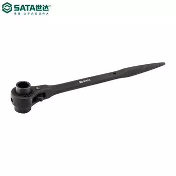 Shida SATA Tools Двухпортовый остроконечный ключ с трещоткой, 17x19 мм, длина 305 мм 47309