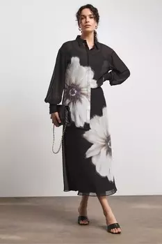 Шифон рубашка Joanna Hope, черный