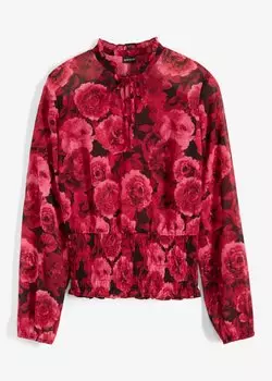 Шифоновая блузка Bodyflirt, красный