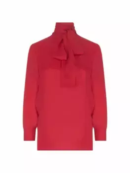 Шифоновая блузка Gucci, красный