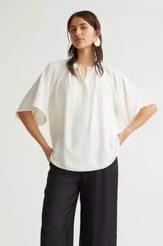 Шифоновая блузка H&amp;M, пломбир