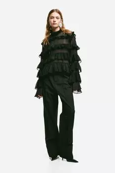 Шифоновая блузка с рюшами H&M