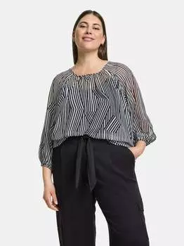 Шифоновая блузка Samoon, черный