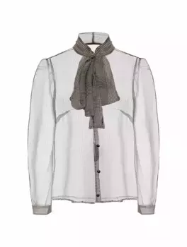 Шифоновая блузка в клетку Dolce&Gabbana, мультиколор