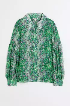 Шифоновая рубашка River Island, зеленый