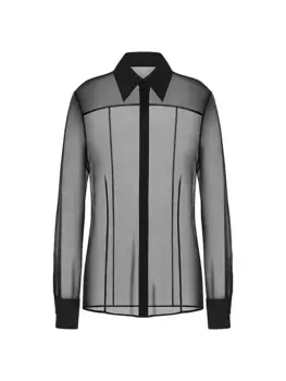 Шифоновая Рубашка Valentino Garavani, черный