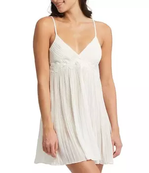 Шифоновая сорочка без рукавов Rya Collection True Love, бежевый