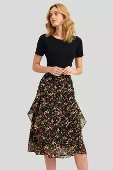 Шифоновая юбка с принтом Greenpoint, зеленый