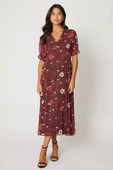 Шифоновое чайное платье Red Poppy Wallis, красный