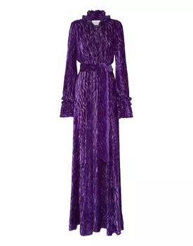 Шифоновое цыганское платье Philipp Plein, фиолетовый