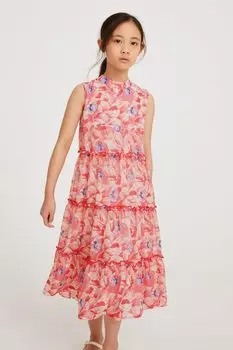 Шифоновое платье Baker by Ted Baker, розовый