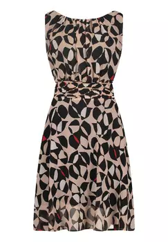 Шифоновое платье без рукавов Betty & Co, коричневый