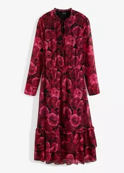 Шифоновое платье Bodyflirt, красный