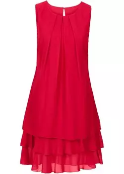 Шифоновое платье Bodyflirt, красный