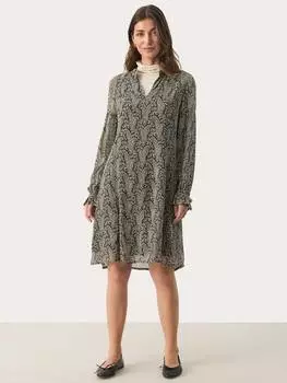 Шифоновое платье botella Part Two, зеленый/разноцветный