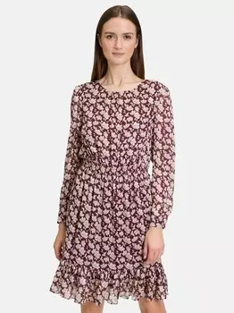 Шифоновое платье Cartoon, бордовый