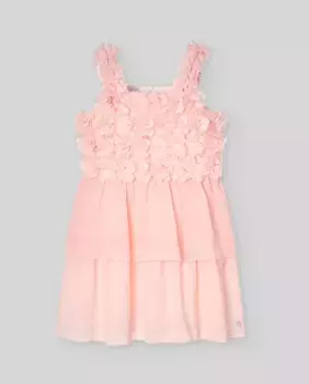 Шифоновое платье девушки с цветами Церемония PAZ Rodrguez, цвет Rosa