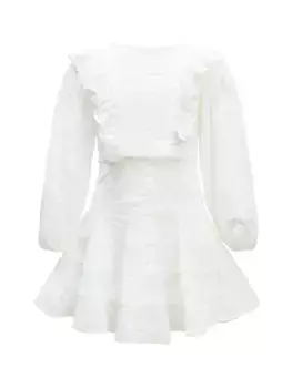 Шифоновое платье Loretta для девочек Bardot Junior, слоновая кость