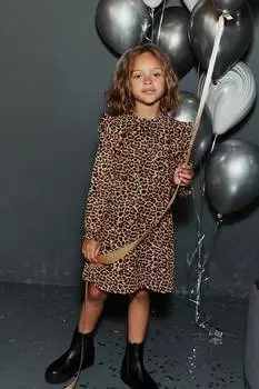 Шифоновое платье металлик Next