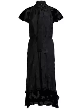 Шифоновое платье миди ETRO, черный