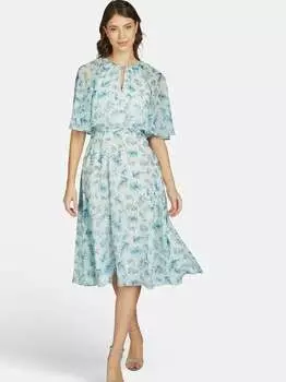 Шифоновое платье миди Kleo, синий