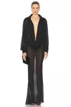 Шифоновое Платье Monot, черный