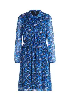 Шифоновое платье с длинными рукавами BETTY & CO, цвет Schwarz Blau