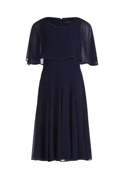 Шифоновое платье с короткими рукавами Vera Mont, цвет Night Sky