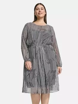 Шифоновое платье Samoon, черный