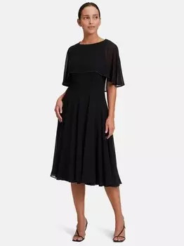 Шифоновое платье Vera Mont, черный