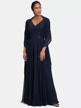 Шифоновый палантин Vera Mont, синий